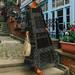 New Fashion Women Cotton Linen Dress O-neck Long Sleeve Pocket Loose Plus Size Vintage Long Dress Dark Blue/Green/Red