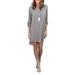 Plus Size Button Shirt Dress for Women Casual Chiffon Lapel V Neck Tea Dress High Low Top Boyfriend Shirt