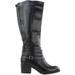 Corkys Womens Supreme Wide Calf Zippered Boots Knee High Mid Heel 2-3"