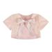 EkidsBridal Sequins Mesh Blush Pink Bolero Flower Girl Shrug Princess Cape Dress Cover Up Special Occasions Jacket Flower Girl Bolero Party Capes