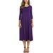 Women Long Sleeve Loose Shirt Dress Solid Color Long Maxi Casual Oversized Swing Skater Midi Dresses Plus Size S-3XL