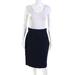 Pre-ownedRalph Lauren Black Label Womens Solid High Waist Pencil Skirt Blue Size 10