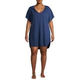 Time and Tru Women's and Women's Plus Size Waffle Cover Up
