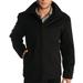 Grant Mens 28 Open Bottom Jacket Wool Blend JD Bomber Coat Zipered Black Small