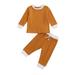 HUJUKULUDUSU Newborn Boys Girls Outfits Knitted Cotton T-Shirt Top + Shorts