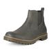 Bruno Marc Men Chelsea Ankle Boots Men's Casual Faux Leather Boots Shoes Plain Toe Slip On Desert Boots ENGLE-03 GREY Size 7