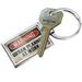 NEONBLOND Keychain Warning Urban Planner At Work Vintage Fun Job Sign