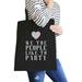 We The People Black Canvas Tote Bag Funny 4th of July Design Bag