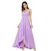 Caviar Double V-Neck Hi-Lo Prom Gown Special Occasion Dress