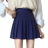 Multitrust Girls High Waisted Plain Pleated Skirt Skater Tennis School Uniforms A-line Mini Skirt Lining Shorts