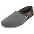 EasySteps Women's Canvas Slip-On Shoes with Padded Insole 308L Grey 6