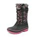 DREAM PAIRS Ankle Snow Boots Boys Girls Winter Warm Lace Up Waterproof Boots Shoes KRIVER-1 BLACK/PINK Size 1