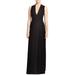 Boss Womens Deplisa Chiffon Maxi Dress 2 Black