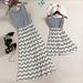 New Mother and Daughter Casual Boho Stripe Maxi Dress Mom&Kid Matching Set Outfit