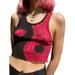 Gupgi Women 'S Rib-Knit Sleeveless Crop Top Round Neck Colorful Cami Tanks