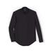 BUTTONED DOWN Men's Classic Fit Spread Collar Solid Pocket Options, Black 16.5" Neck 33" Sleeve