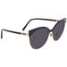 Burberry Tubular Check Grey Cat Eye Ladies Sunglasses BE3096 126287