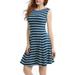 PHISTIC Women's Striped Fit & Flare Dress