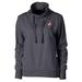 UIC Flames Cutter & Buck Women's Saturday Funnel Pullover Sweatshirt - Heathered Charcoal