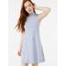 Free Assembly Women's Sleeveless Mock Neck Swing Dress