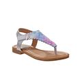 Kensie Girl Summer Days Pastel Mermaid T-Strap Sandals (Little Girls & Big Girls)