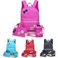 3PCS Children School Bags for Teenagers Girls Lightweight Backpacks Child Orthopedics Schoolbags Backpack Waterproof Girl School Bags