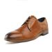 Bruno Marc Mens Fashion Oxford Shoes Lace up Wing Tip Dress Shoes Brogue Casual Shoes WILLIAM_3 CAMEL Size 8.5