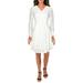 Amelia Womens Lace 3/4 Sleeves Cocktail Dress