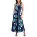 24/7 Comfort Apparel Women's Sleeveless Pocket Maxi Dress