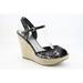 G By Guess Lagria Womens Size 8.5 Black Textile Wedges Shoes