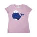 Inktastic Navy Blue Whale With Sailor Hat, Sailor Whale Adult Women's T-Shirt Female