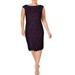 Lauren Ralph Lauren Womens Lace Overlay Scoop Neck Cocktail Dress