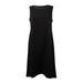 Calvin Klein Women's Pleather-Trim Envelope-Back Dress