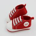 Saient Baby Shoes Kids Toddlers Canvas Cotton Crib Shoes Lace Up Prewalkers Casual First Walkers