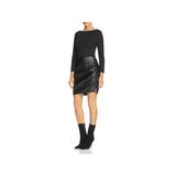 Kenneth Cole New York Womens Faux Leather Night Out Mini Dress