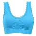 Wuffmeow New Arrival Casual Women Solid Lace Fitness Bra Padded Bra Crop Top Stretch Vest