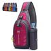 Peicees Chest Crossbody Sling Backpack Bag Travel Bike Gym Daypack for Women Men