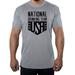 USA National Drinking Team, Funny Beer Shirts, Men's Graphic T-shirts - Heather Grey MH200PATRIOT S13 3XL