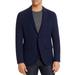 Michael Kors Men's Premium Woven Cotton Textured Blazer Midnight Blue-42R & 46R (46R)