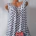 Alloet Sleeveless Polka Dot Vest Tops Casual Loose V-neck Women Tank