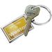 NEONBLOND Keychain Yellow Road Sign Welcome To Weston