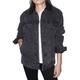 Unisex Sherpa-Lined Denim Jacket - BLACK DENIM/ BLK - XL