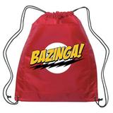 Big Bang Theory - Bazinga Backsack (red) Drawstring Bag 14 x 18in, Carry your stuff around with help from the big bang theory television show! .., By Ripple Junction