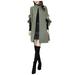 Bescita Women Work Solid Vintage Winter office Sleeveless Button Woolen Jacket Coat