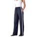 Woman Within Women's Plus Size Sport Knit Side-Stripe Pant