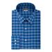 VAN HEUSEN Mens Blue Check Collared Work Dress Shirt M 15.5- 34/35