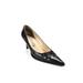 Pre-ownedMichael Kors Womens Leather Solid Pointed Toe Stiletto Heel Pumps Black Size 8 M