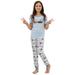 Cookie Monster Family Pajama Set Womens and Girls Sleepwear, Girl, Size: 7-8