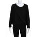 Drew Womens Knit Scoop Neck Long Sleeve Pullover Lori Top Black Size S