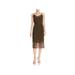 French Connection Womens Rosemaria Lace Sleeveless Casual Dress